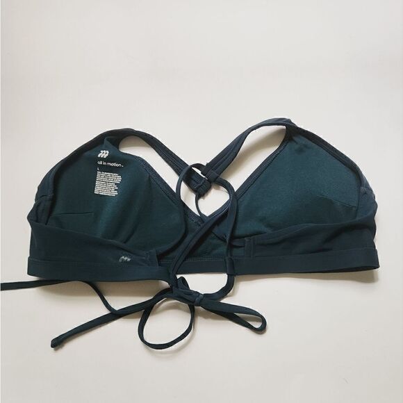 All in Motion Blue Bikini Top Size Large Bottom Size Extra Large - Picture 2 of 6